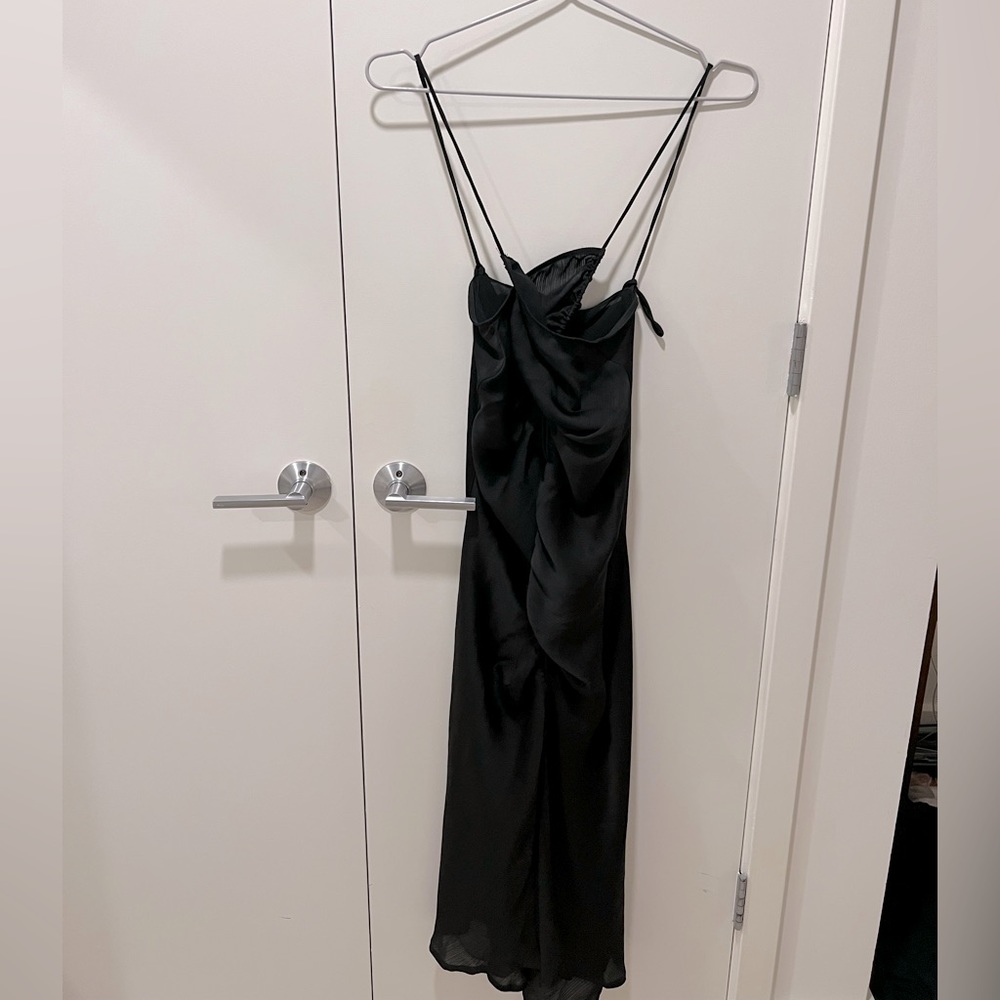 Free people black midi dress